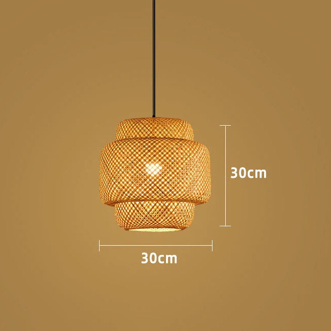 Harmony Twist Rattan Lamp - KaveCore