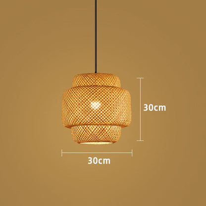 Harmony Twist Rattan Lamp - KaveCore