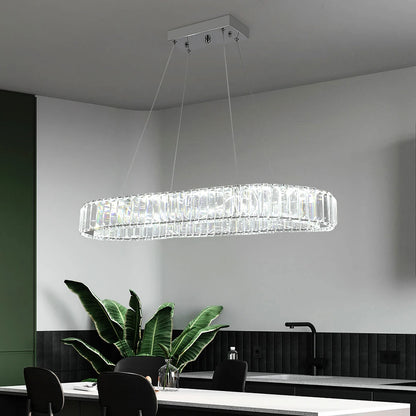 Oval Crystal LED Chandelier - KaveCore