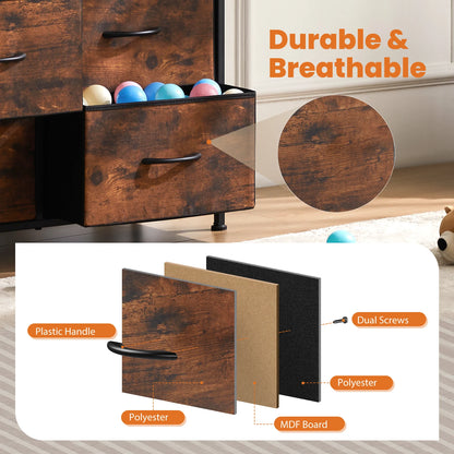 Rustic 9-Drawer Dresser – Modern Industrial Storage for Bedroom & Closet US - KaveCore