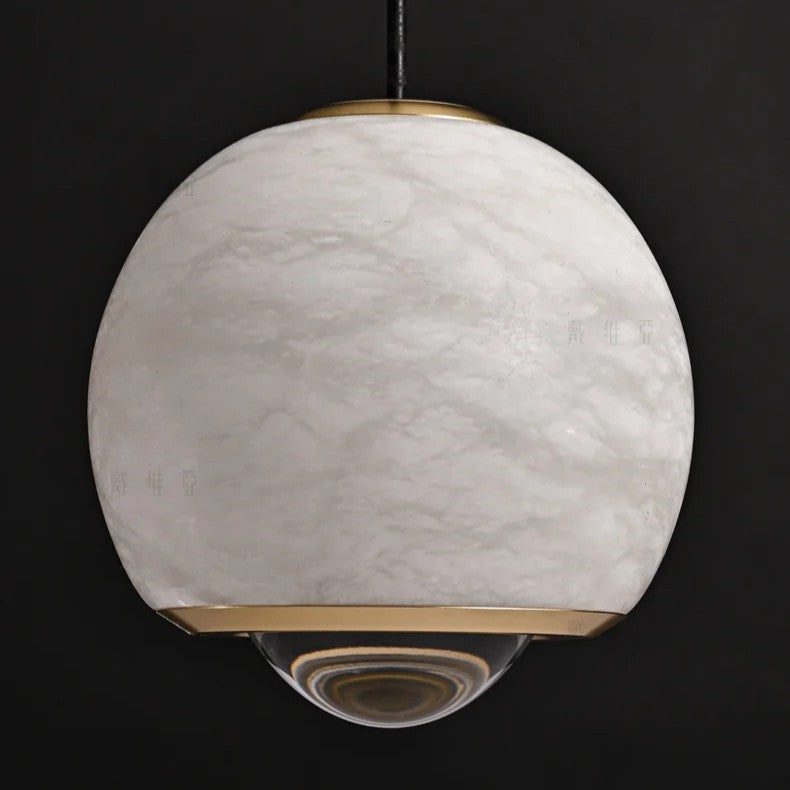Sleek Marble Hanging Lamp - KaveCore