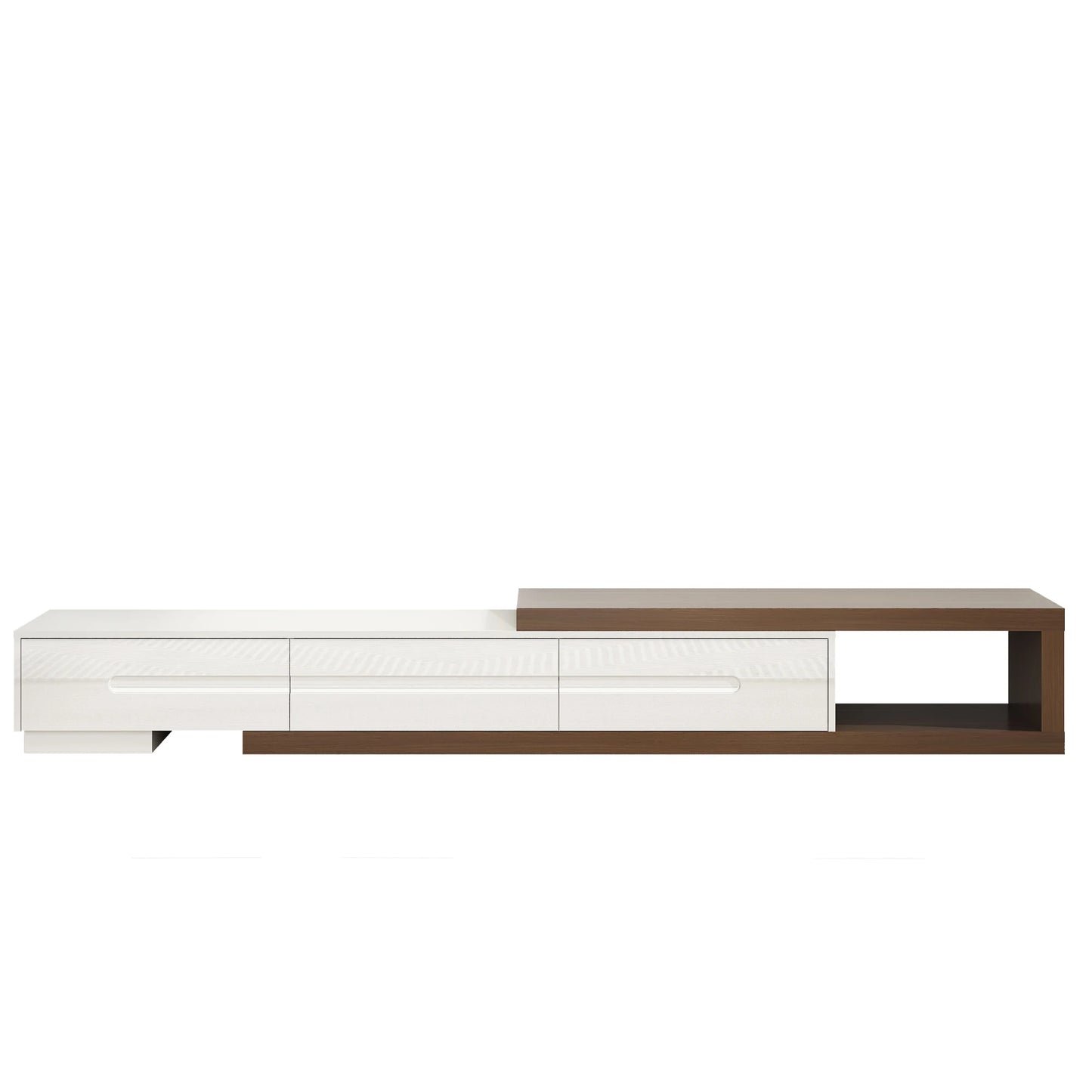 The AlignMax Media Console – Extendable TV Cabinet with 3 Drawers & Shelf US - KaveCore