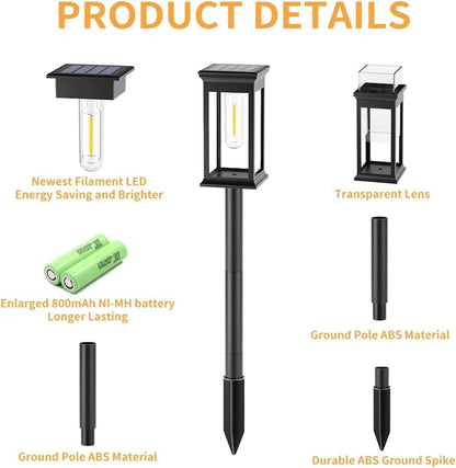 RetroGlow Solar Path Lights - KaveCore