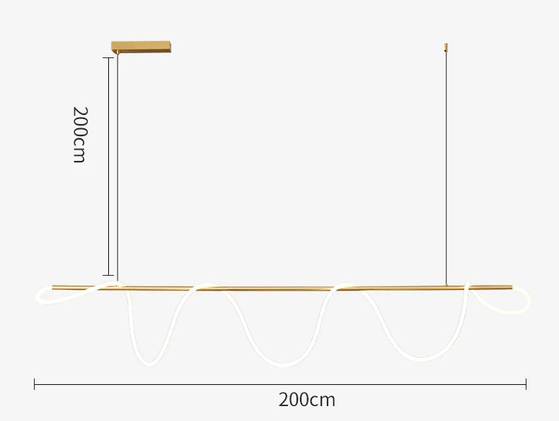 Seriflux Waveline Pendant Light