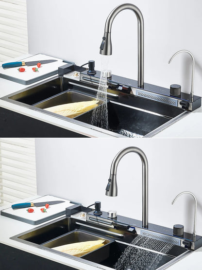 PureFlow Luxe Kitchen Sink & Digital Faucet | US - KaveCore