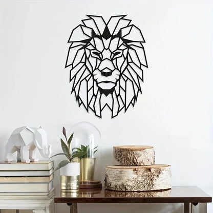 Lion Head Metal Wall Art