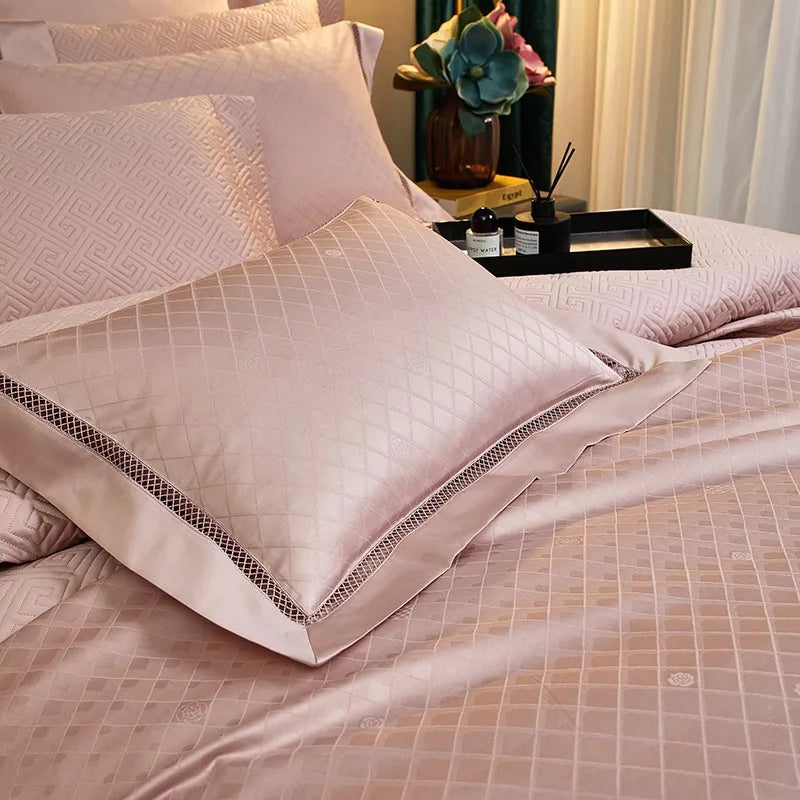 Palais Diamond Duvet Cover Set (Long-Staple Sateen Cotton)