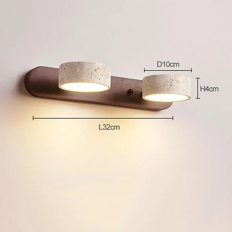 LumaStone Duo Light Wall Sconce - KaveCore