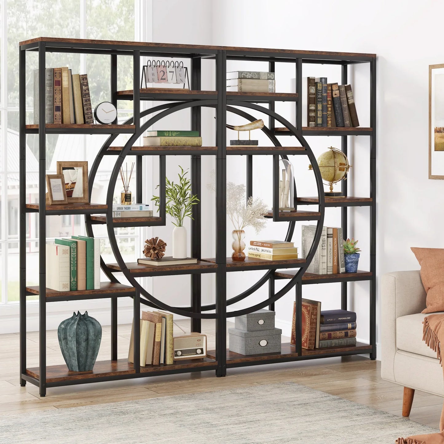 Monarch Arc Shelf – Sculptural 5-Tier Bookcase US - KaveCore