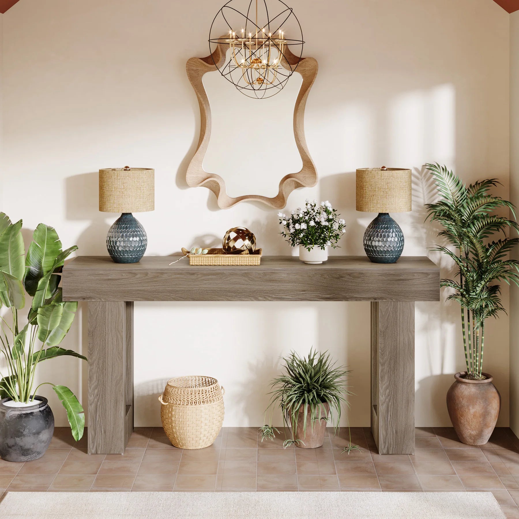 Rustic Hallway Console Table US - KaveCore