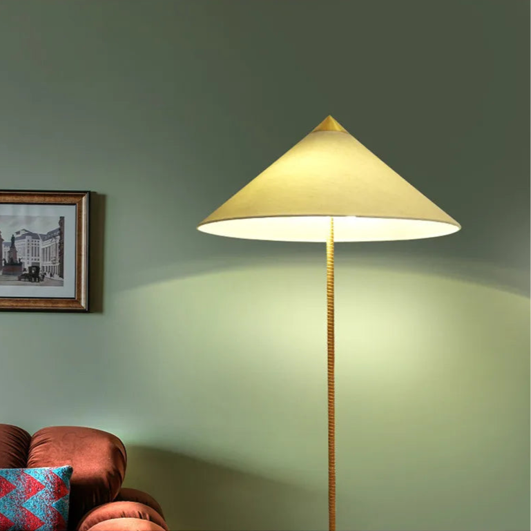 Kyoto Shade Rattan Floor Lamp