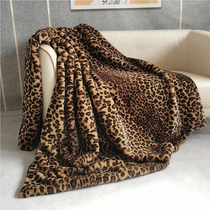 Fine Royal Bengal Faux-Fur Blanket Throw