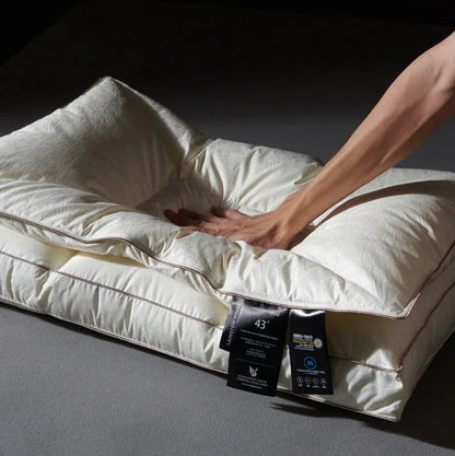 Royal Loft Jacquard Goose Down Cradle Pillow