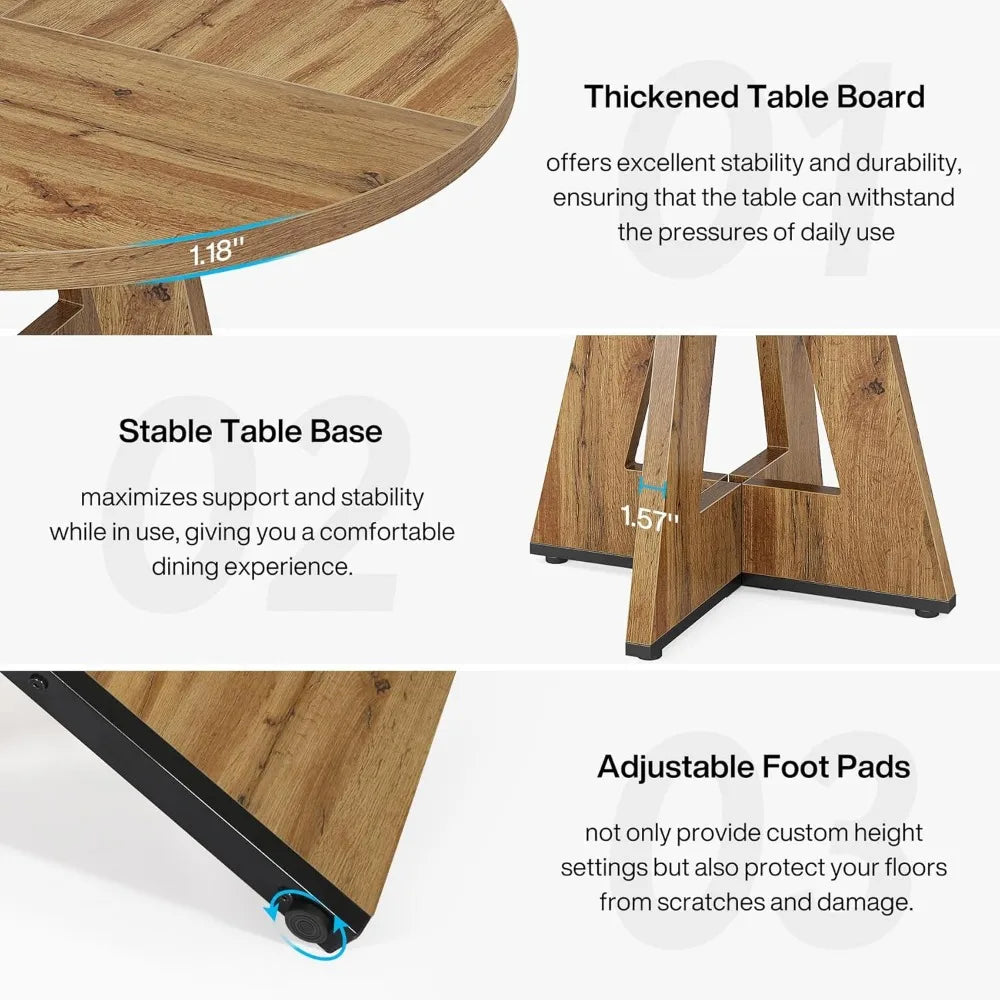 The Marlowe Round Dining Table for 4 - US - KaveCore