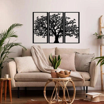 Tree of Life Metal Wall Art (3 Pieces)