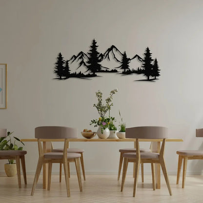 Blackridge Pine Panorama Metal Wall Art