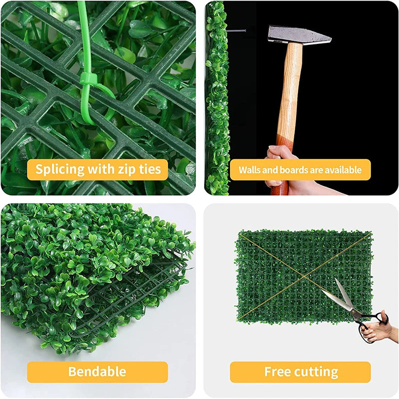 Boxwood Artificial Plant Decoration Home Wall Panel