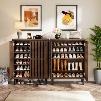 Oslo Walnut Shoe Cabinet US