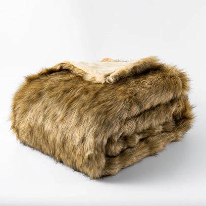 Nordic Frost Dreams Faux-Fur Blanket Throw