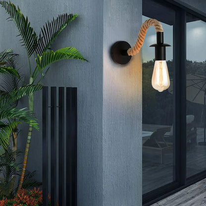 Rope Arm Vintage Wall Lamp - KaveCore
