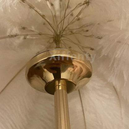 Palmira Feather Table Lamp - KaveCore