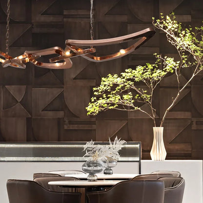 Kinetic Loop Chandelier