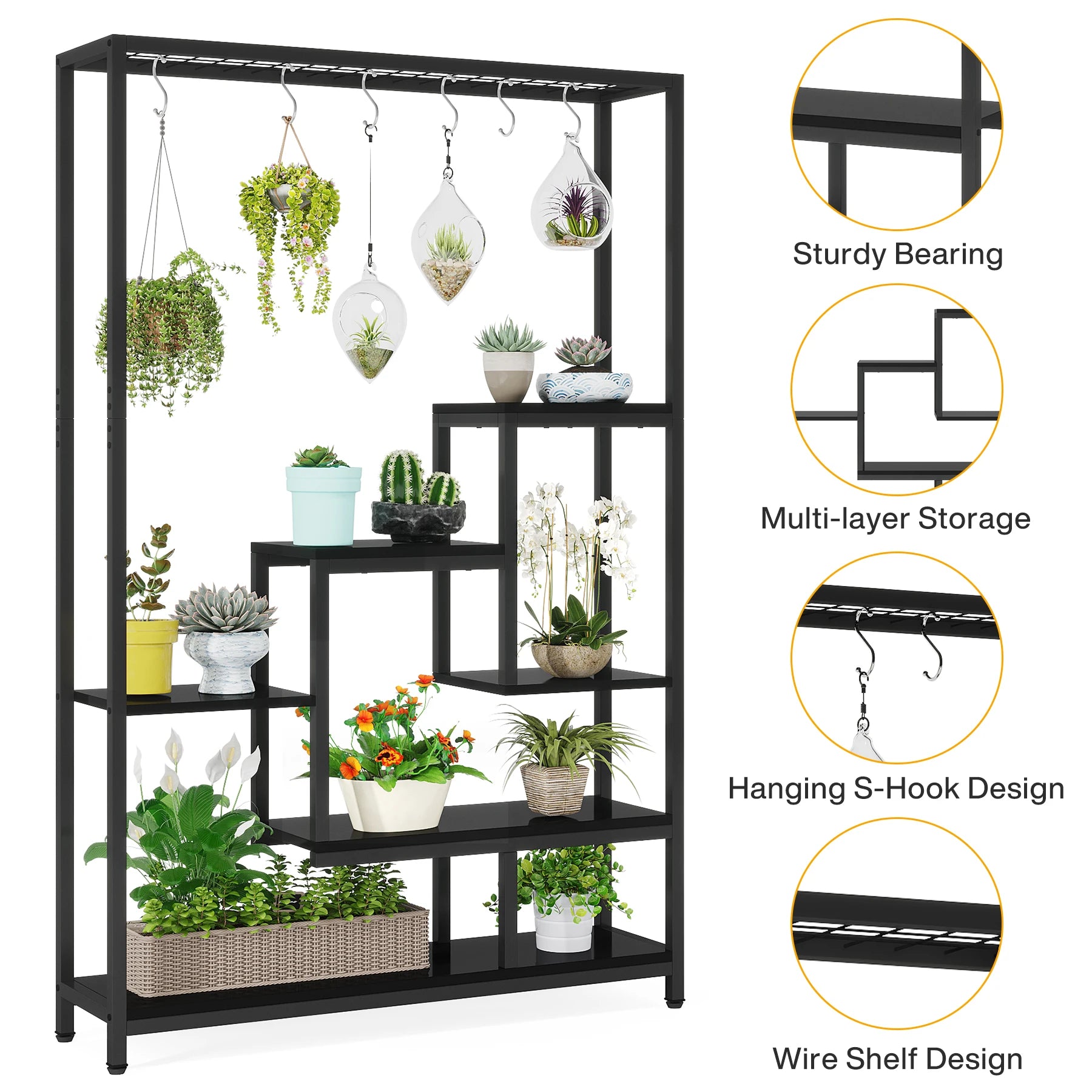 Skyline Greens Rack – 5 Tier Storage & Display Shelf US - KaveCore