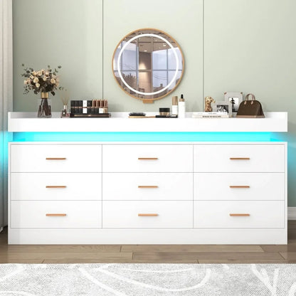 Éclat RGB Led 9-Drawer Cabinet - US - KaveCore