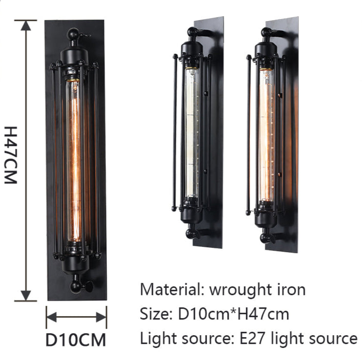 Steampunk Iron Wall Lamp - KaveCore