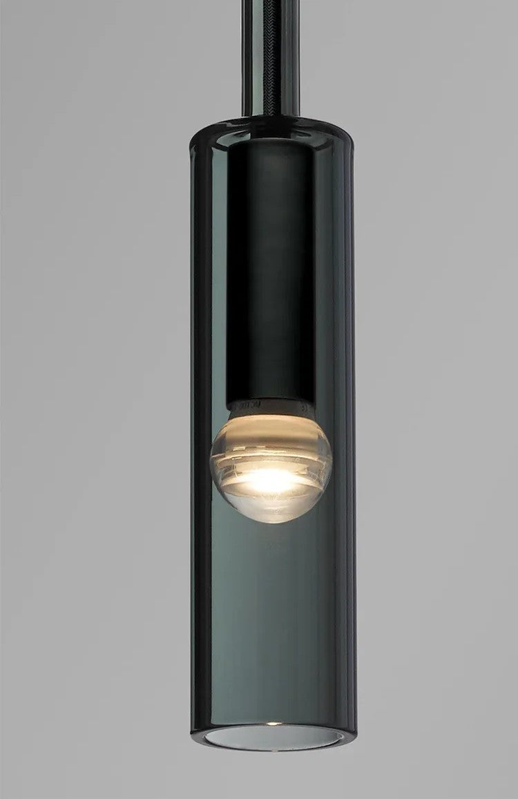 Eclipse Sphere Smoked Crystal Pendant Light