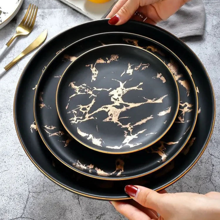 Marblitz Plate Dining Set (Set Of 3)