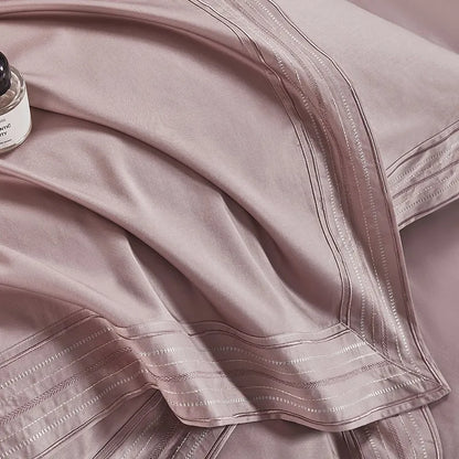 Isadora Mauve Dreams Duvet Cover Set (Long-Staple Sateen Cotton)