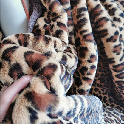 Fine Royal Bengal Faux-Fur Blanket Throw