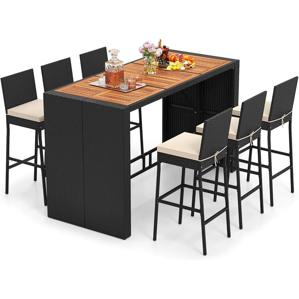 Sunset Lounge 7-Pieces Patio Dining Set US - KaveCore