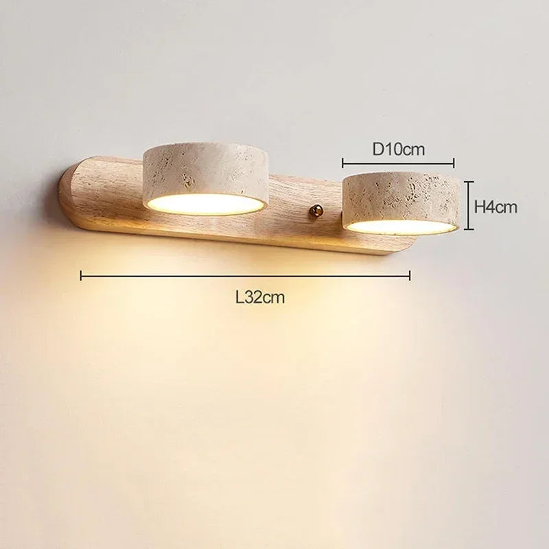 LumaStone Duo Light Wall Sconce - KaveCore