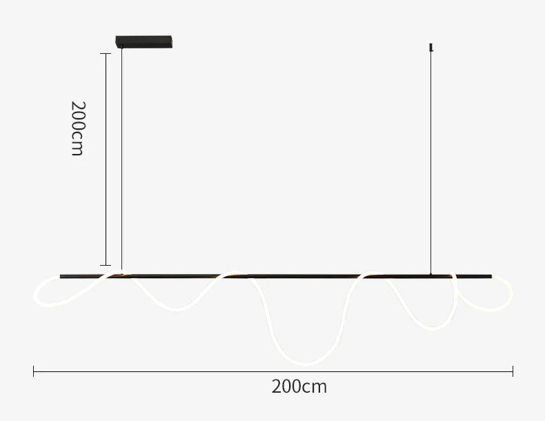 Seriflux Waveline Pendant Light