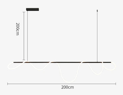 Seriflux Waveline Pendant Light