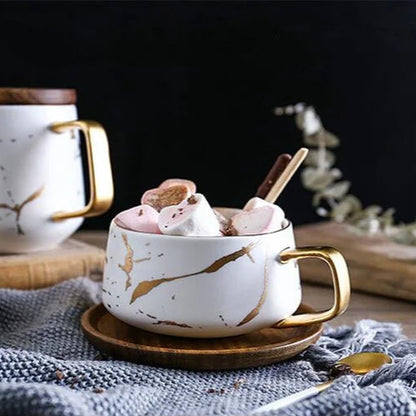 Sora Wooden Saucer Mug