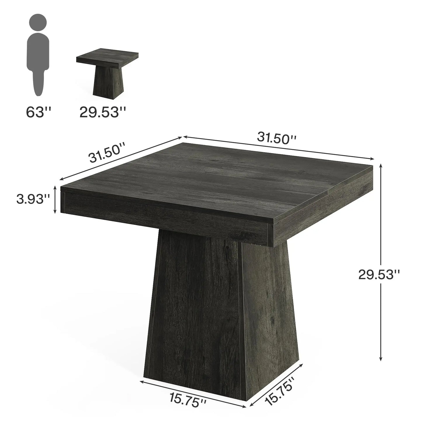 Alden Square Table - US - KaveCore