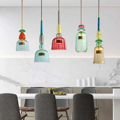 ChromaChic Glass Pendant Light
