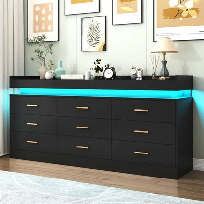Éclat RGB Led 9-Drawer Cabinet - US - KaveCore