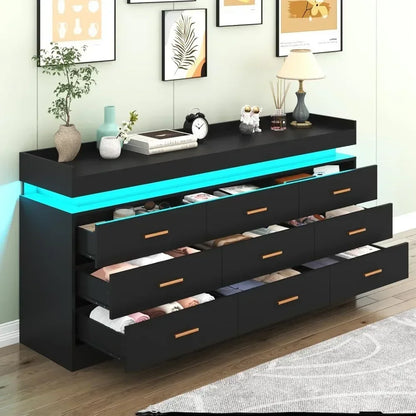 Éclat RGB Led 9-Drawer Cabinet - US - KaveCore