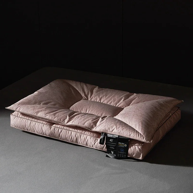 Royal Loft Jacquard Goose Down Cradle Pillow