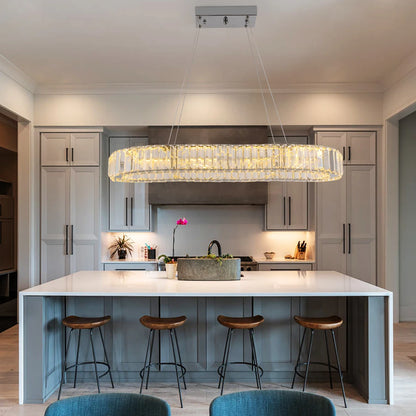 Oval Crystal LED Chandelier - KaveCore