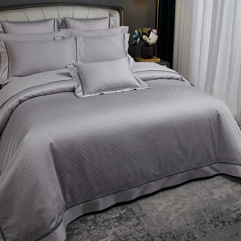 Palais Diamond Duvet Cover Set (Long-Staple Sateen Cotton)