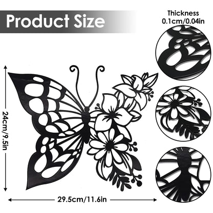 Elegant Butterfly Metal Wall Art