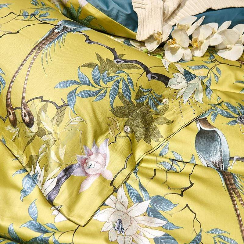 Amara Garden Duvet Cover Set (Long-Staple Sateen Cotton) - KaveCore