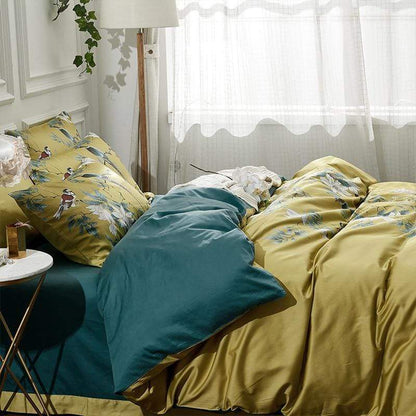 Amara Garden Duvet Cover Set (Long-Staple Sateen Cotton) - KaveCore