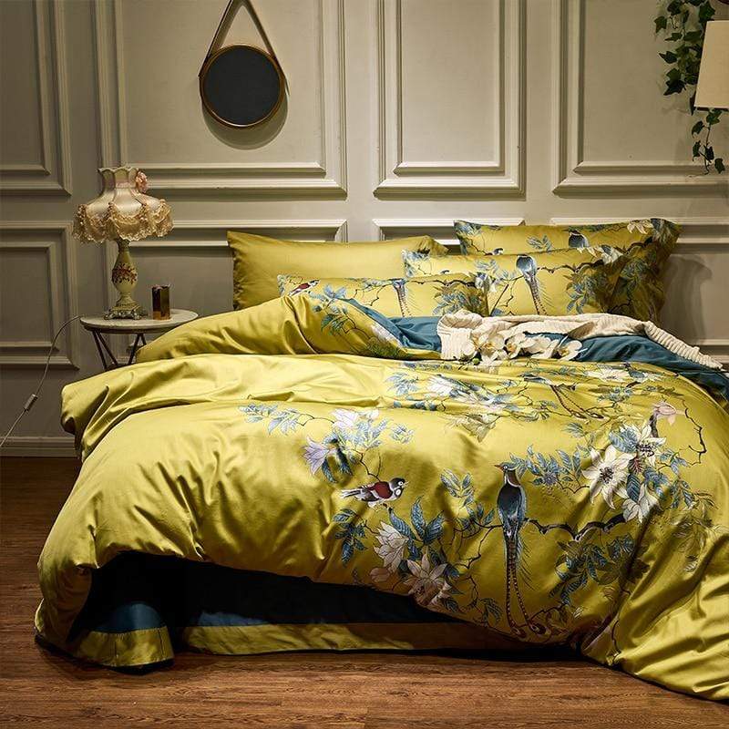 Amara Garden Duvet Cover Set (Long-Staple Sateen Cotton) - KaveCore