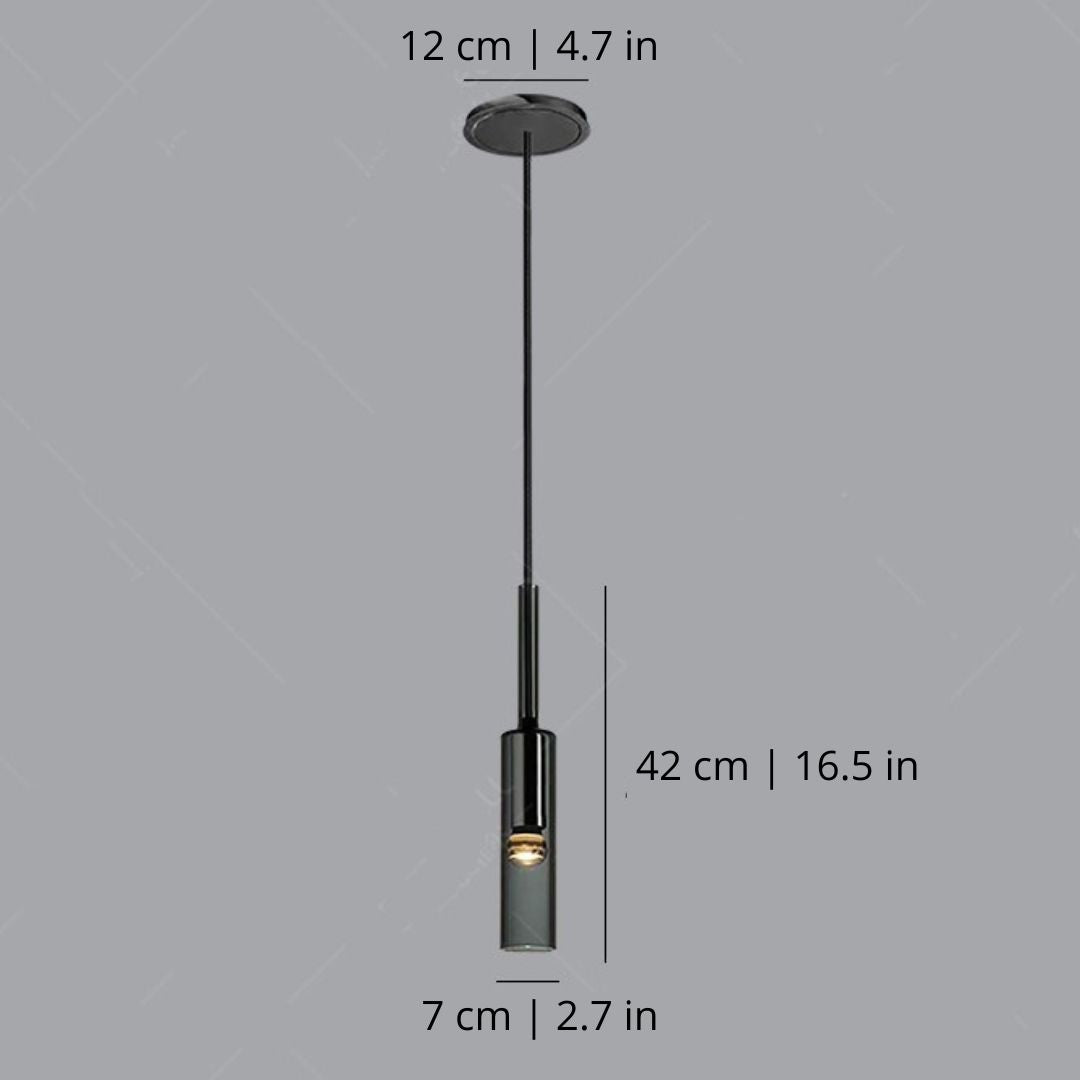 Eclipse Sphere Smoked Crystal Pendant Light
